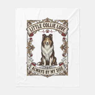 Couverture Polaire Chemise pour amateur de chien Collie avec citation