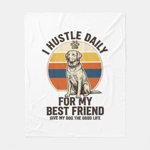 Couverture Polaire Chemise pour amateur de chien Gravure vintage Trav