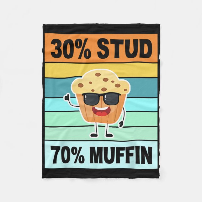 Couverture Polaire Chemise Retro 30 Stud 70 Muffin Shirt Stud Muffin  (Devant)