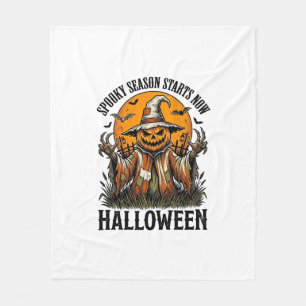 Couverture Polaire Chemise sorcière citrouille épouvantail Halloween 