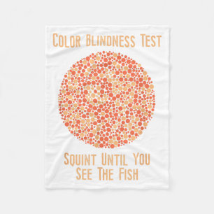 Couverture Polaire Chemise T Couleur Aveugle - Drôle test Couleur Ave