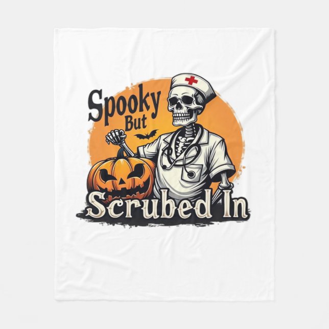 Couverture Polaire Chemise T-Shirt Halloween Nurse Design surdimensio (Devant)