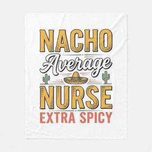 Couverture Polaire Chemise Vintage Nacho Average Nurse Extra Spicy De
