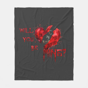 Couverture Polaire Chemise WIll You Be Mine Valentine