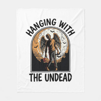 Couverture Polaire Chemise Zombie Chill Graphique Halloween Vintage_1