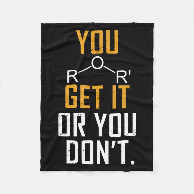 Couverture Polaire Chemistry Pun - Ether Get It Or You Don't - Funny  (Devant)