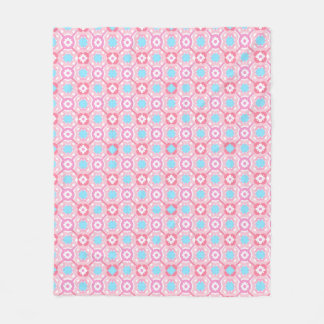 Couverture Polaire Chèque à fleurs unique