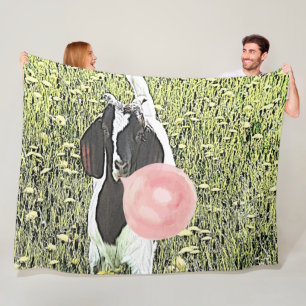 Couverture Polaire CHÈQUE   Bubblegum Boer Kid Goat par GetYerGoat™