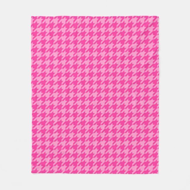 Couverture Polaire Chèque en pied rose (Devant)