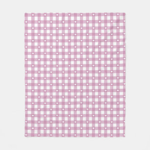 Couverture Polaire Chèques Magenta