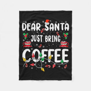 Couverture Polaire Cher Père Noël Apporte Juste Du Café Noël Café Amo