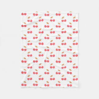 Couverture Polaire Cherry Motif Design