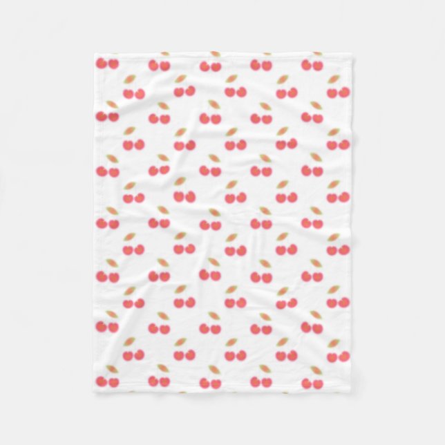 Couverture Polaire Cherry Motif Design (Devant)