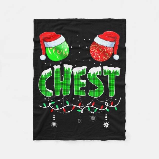 Couverture Polaire Chestnuts Matching Family Funny Chest Nuts Christm (Devant)