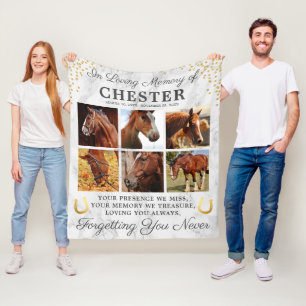 Couverture Polaire Cheval animal de compagnie Memorial moderne en mar