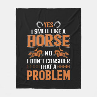 Couverture Polaire Cheval Art Oui Je Sens Comme Un Cheval