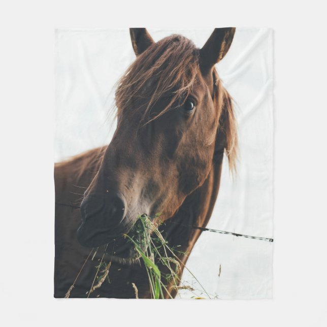 COUVERTURE POLAIRE CHEVAL CHEWING GRASS (Devant)
