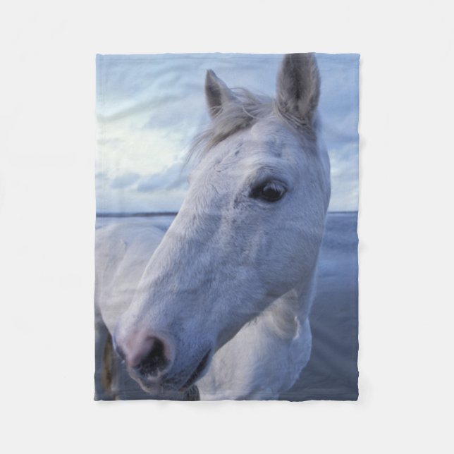 Couverture Polaire Cheval de Camargue (Devant)