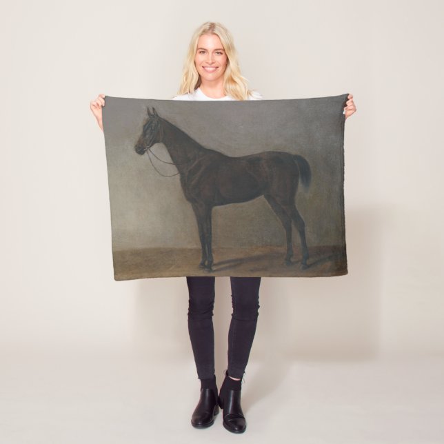 Couverture Polaire Cheval de la baie de Gelding (par Albrecht Adam) (En situation)
