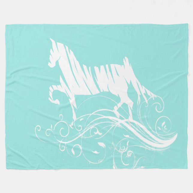Couverture Polaire Cheval de Saddlebred (Devant (Horizontal))