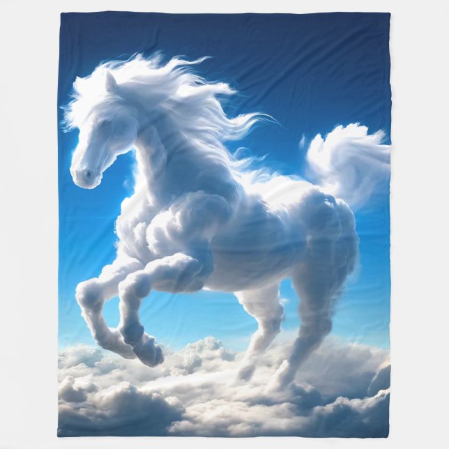 Couverture Polaire Cheval du nuage (Devant)