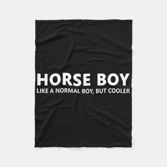 Couverture Polaire Cheval équitation Boy Cheval Boy (Devant)