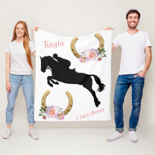 Couverture Polaire Cheval fille