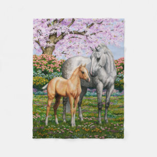Couverture Polaire Cheval Gris Dappel Mare Palomino Foie