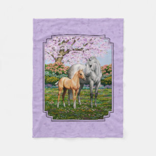 Couverture Polaire Cheval Gris Dappel Mare Palomino Foie