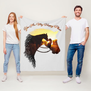 Couverture Polaire Cheval Tu Es Mon Endroit Heureux Cheval Lover Femm