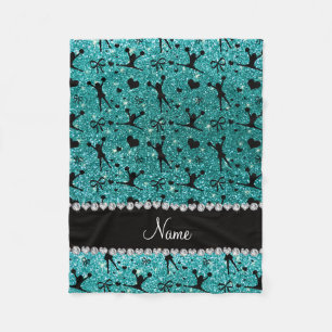 Couverture Polaire Chevalier de parties scintillant bleu oeuf de nom 