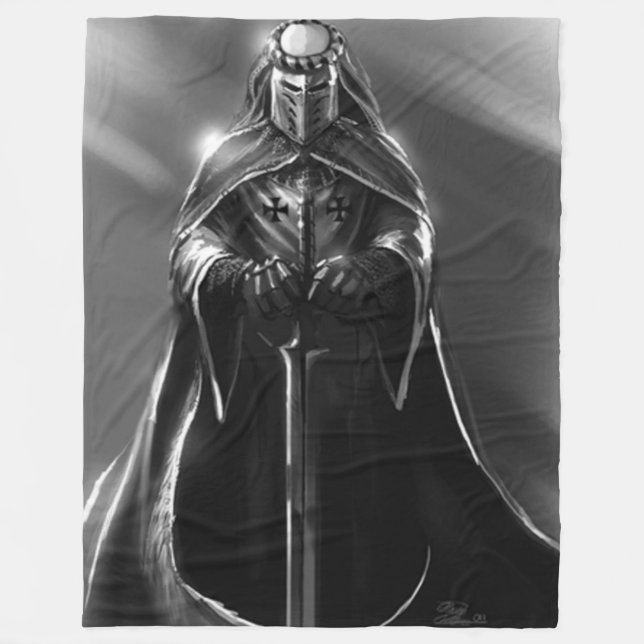 COUVERTURE POLAIRE CHEVALIER GRIS (Devant)
