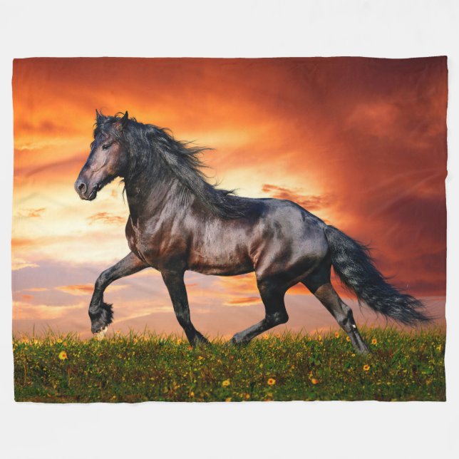 Couverture Polaire Chevaux (Devant (Horizontal))