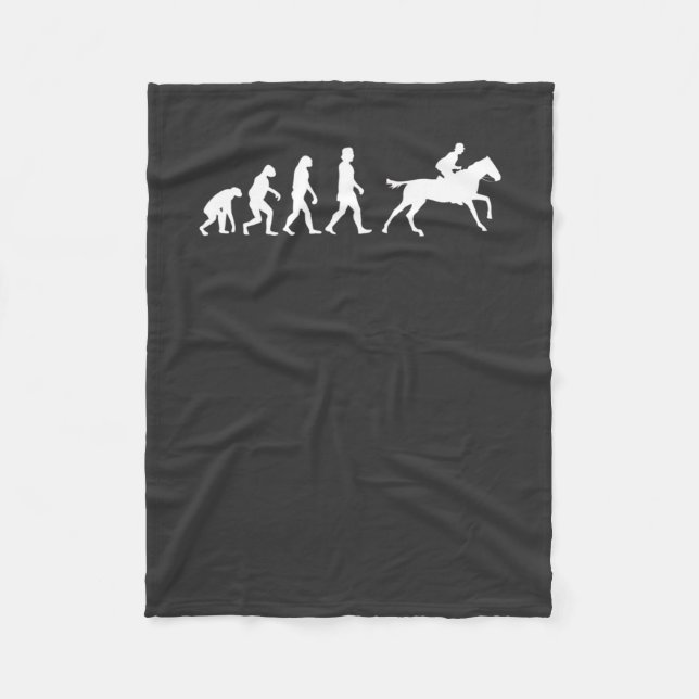 Couverture Polaire Chevaux Cheval équitation Cadeau (Devant)