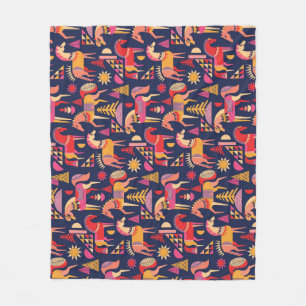 Couverture Polaire Chevaux Scandinaves : Décoration Décorative Sans C