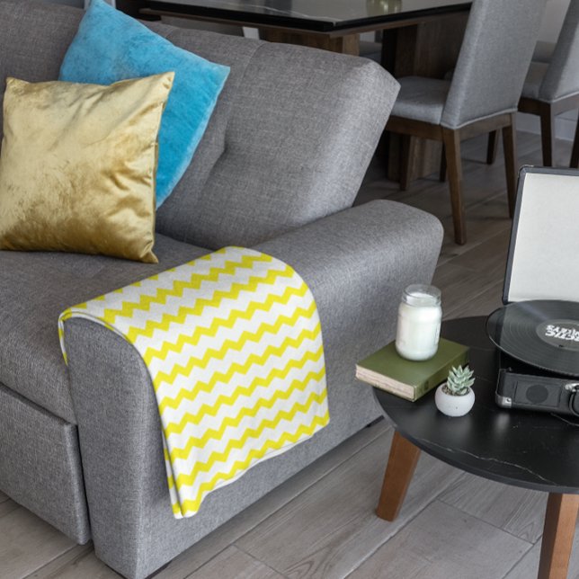Couverture Polaire Chevron jaune (Créateur téléchargé)