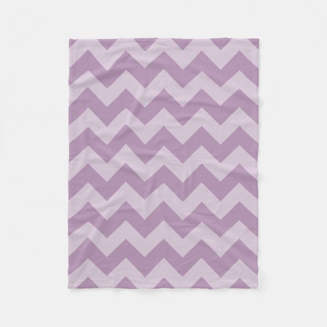 Couverture Polaire Chevron monochromatique violet (Devant)
