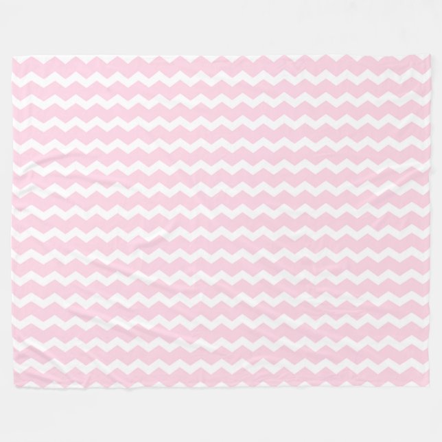 Couverture Polaire Chevron rose (Devant (Horizontal))
