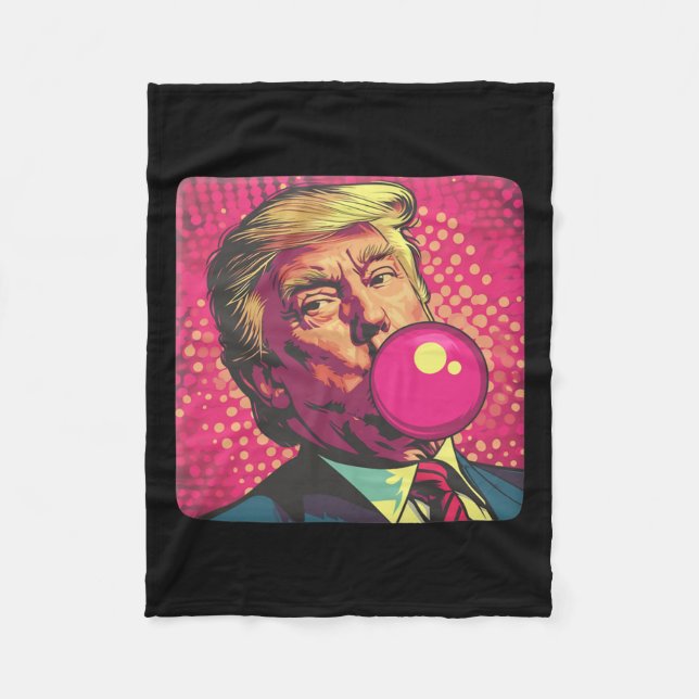 Couverture Polaire Chewing-gum Trump 2024  (Devant)