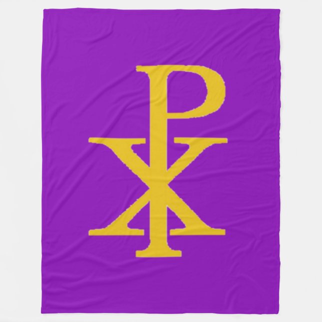 Couverture polaire CHI RHO CRUCIFIX (Devant)