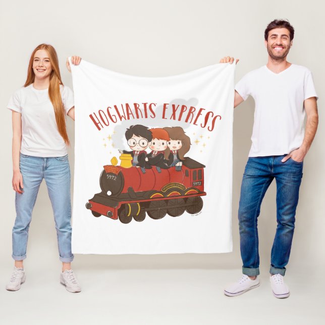Couverture Polaire Chibi HOGWARTS EXPRESS™ Ride (En situation)