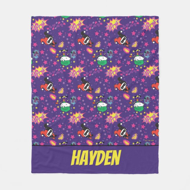 Couverture Polaire Chibi Joker et Harley Motif (Devant)