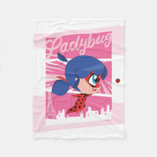 Couverture Polaire Chibi Ladybug à Paris