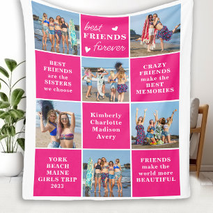 Couverture Polaire Chic Meilleurs AMIS Pour Toujours Personnalisé Ros