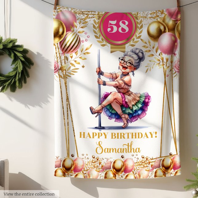 Couverture Polaire Chic Nom personnalisé Funny Blanket pour grand-mèr (Chic Custom Name Funny Blanket for Grandma)