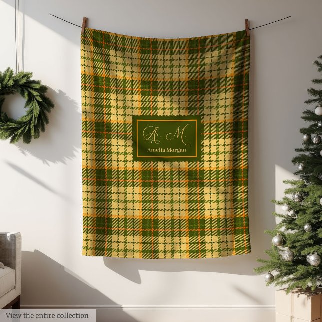 Couverture Polaire Chic Plaid Throw Moderne Rustique Couette Conforta (Chic Fall Plaid Throw Modern Rustic Cozy Blanket)