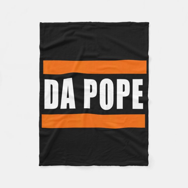 Couverture Polaire Chicago Da Pope Humour drôle (Devant)