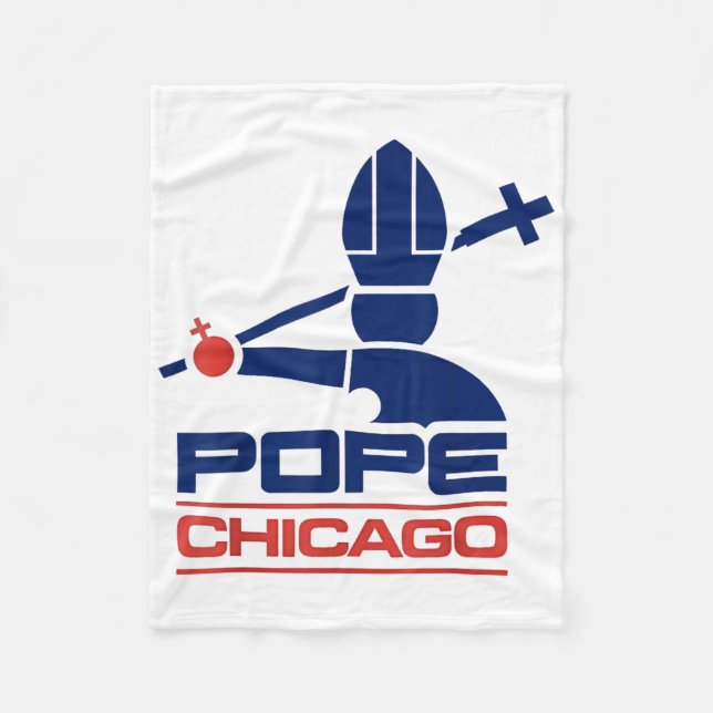 Couverture Polaire Chicago Pope Leo (Devant)