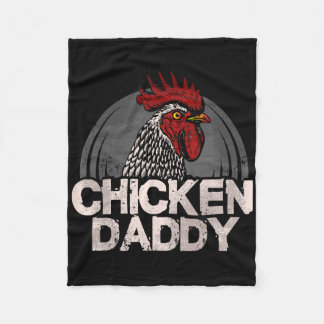 Couverture Polaire Chicken Daddy Chickens Farmer Ckyard Poultry Farmi
