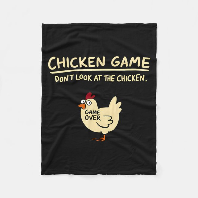 Couverture Polaire Chicken Game Dont Look At The Chicken Funny Chick  (Devant)